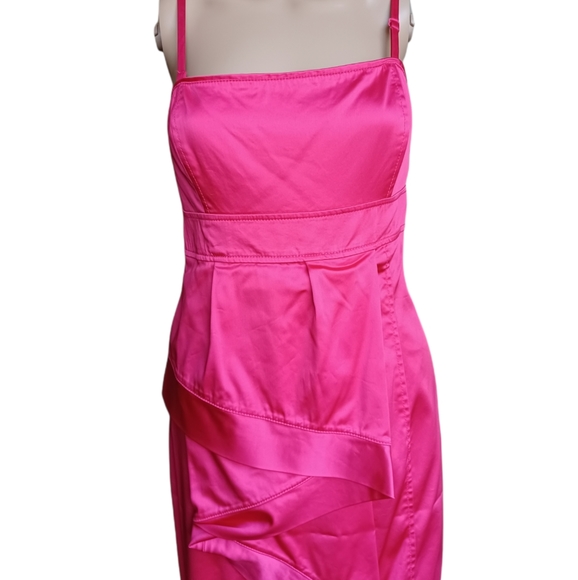 Ted Baker London Womens Sleeveless Ruffled Pink Pencil Dress Size 8 Ted Sz 3 - Picture 4 of 12